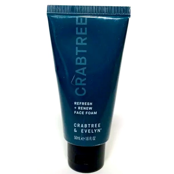 Crabtree & Evelyn Refresh + Renew Face Foam Apple AHAs/Bamboo 1.6 oz/50mL SEAL